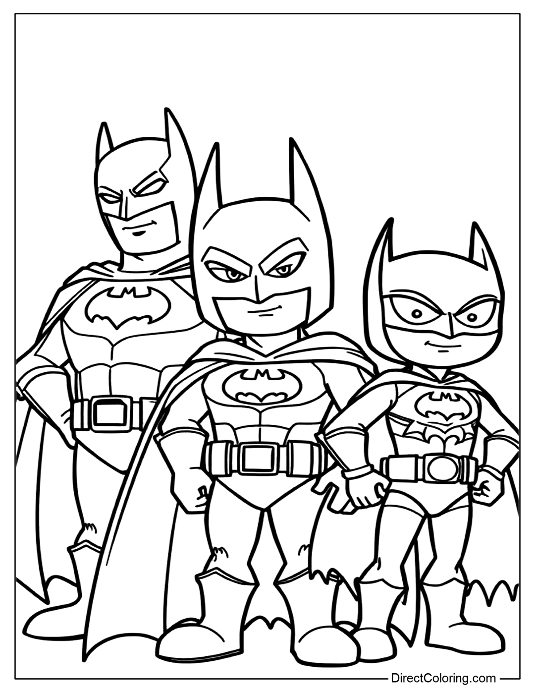 Coloring Page Batman Printable​